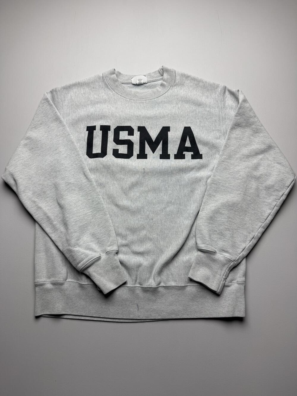 Champion Reverse Weave Sweatshirt Mens Medium Gray Fleece USMA Logo Graphic